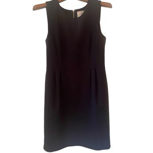 ♠️ Kate Spade Sleeveless Round Neck Back Zip A-Line Black Dress Size 10
